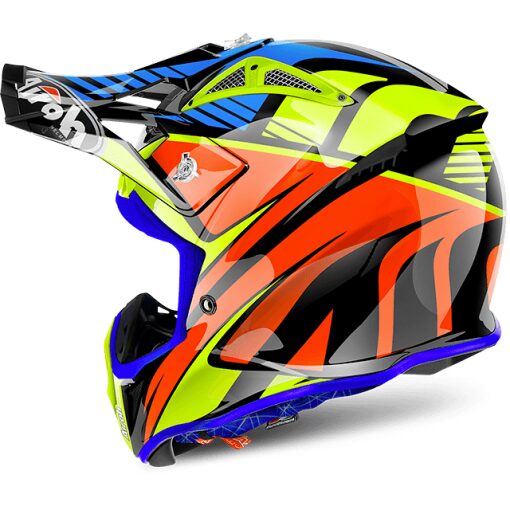 Airoh Aviator 2.2 hjálmur - rauður/gulur