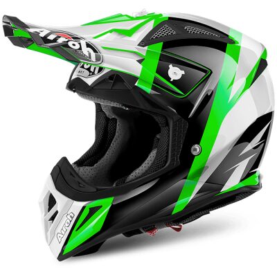 Airoh Aviator 2.2 - svartur/grænn