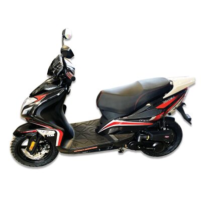 50cc bensínvespa - svört