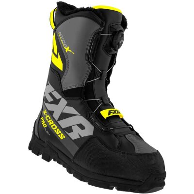 FXR X-Cross sleðaskór - svartir/gulir