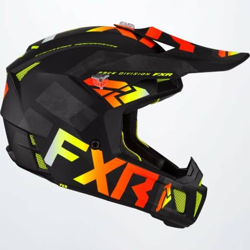 FXR Clutch Evo hjálmur - gulur/orange - Image 5