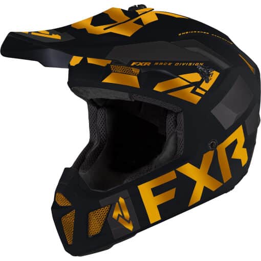 FXR Clutch hjálmur svartur/gull