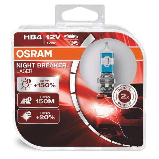 HB4 – 12V Night Breaker Laser perur