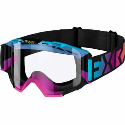 FXR barnagleraugu blá/bleik