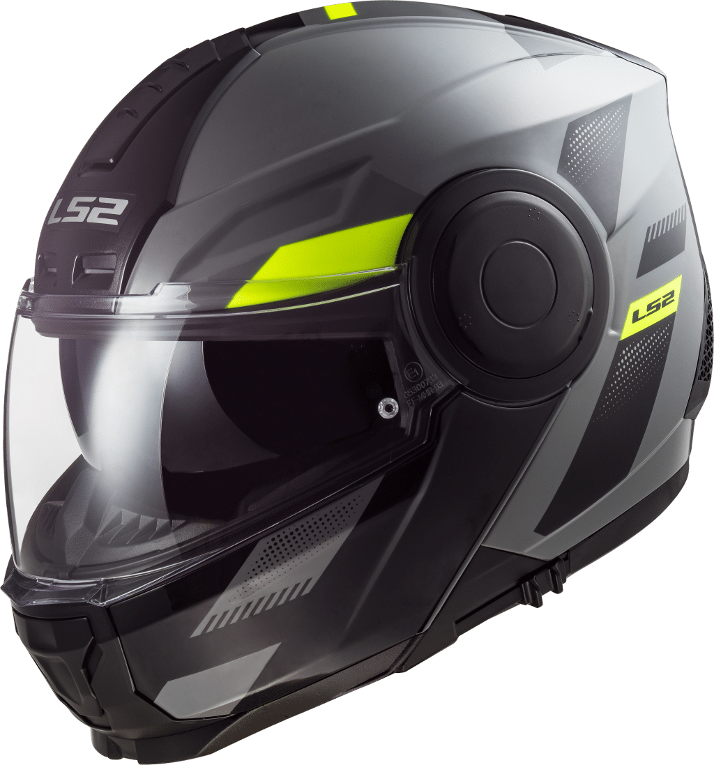 LS2 Scope Max hjálmur svartur/gulur