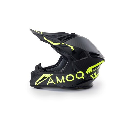 Amoq Friction hjálmur carbon svartur/gulur - Image 2