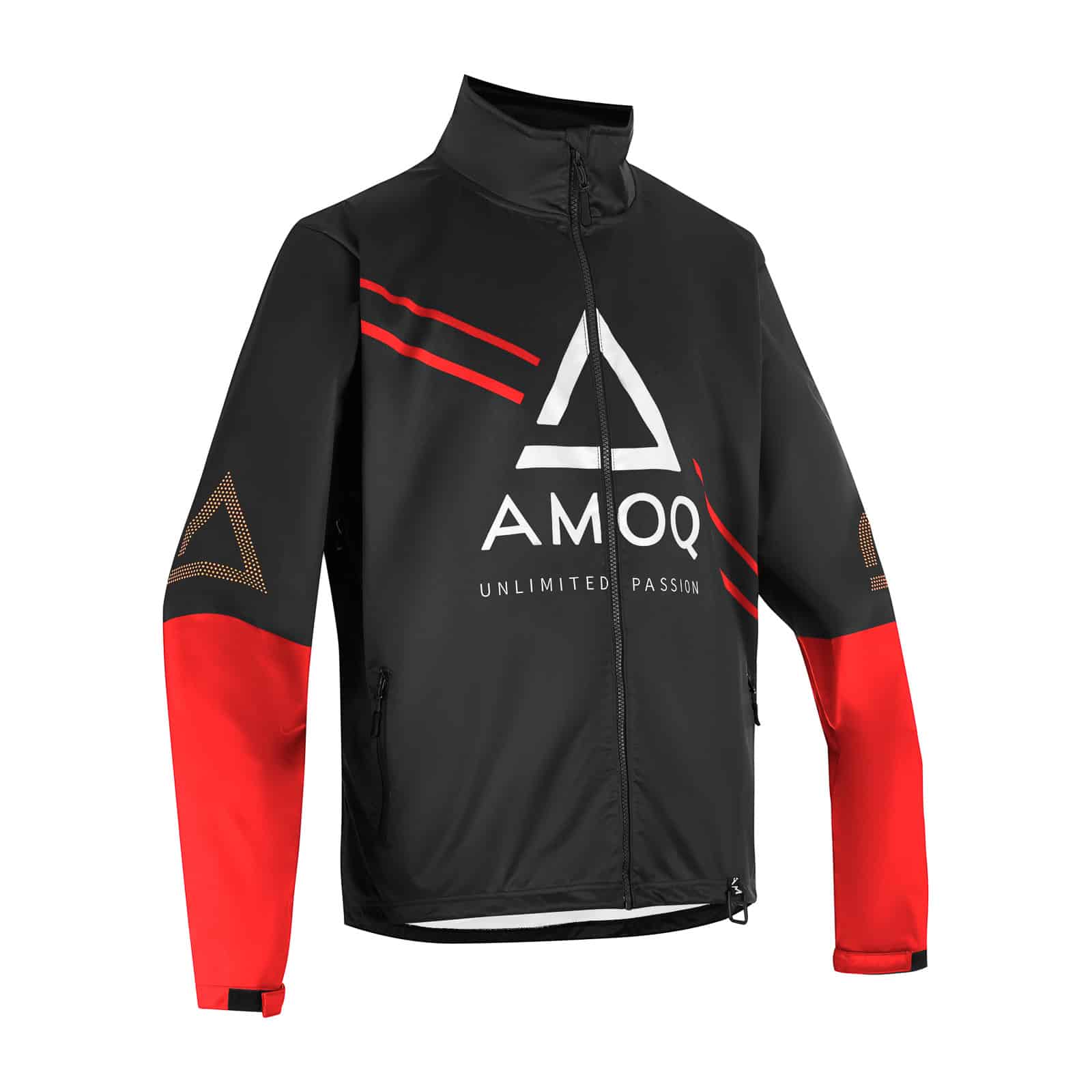 Amoq Apex keppnisjakki svartur/rauður