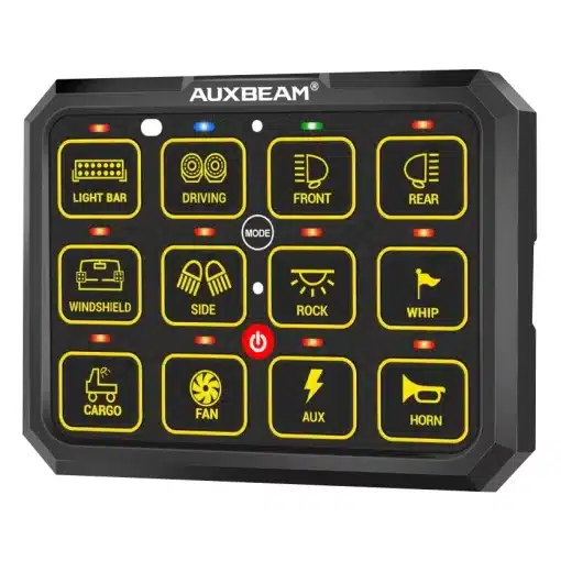 Auxbeam rofaborð 12 rofa Bluetooth